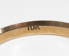 Antique Art Deco 1920’s 10K Rose Gold Unisex Wedding Band Ring Size 9 UK-R1/2