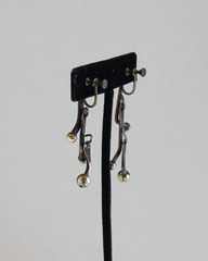 Art Smith- Leading Mid-Century Jeweler – Copper, Brass Earrings – Authenticated