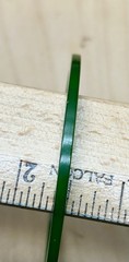5 Vtg Tested Bakelite Thin Stackable Bangles Green, Orange Marbled Mid Century