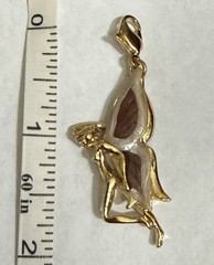Vintage KIRKS FOLLY Gold Tone Fairy w/Wings Charm Retired