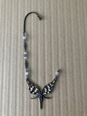 Vintage rare Enamel Metal Brass Fairy Pendant Missing Necklace One Part Only