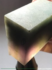 1980s Lake Water Green/Lavender/Yellow Jadeite Jade Cut Pebble Stone 1136ct