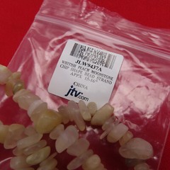 Moonstone Gemstones White Chip Beads 16 inch Nuggets Strand JTV 616c