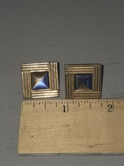 Lot Of 3 Vintage Goldtone Post Earrings For Pierced Ears
