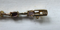 FAS Gold Over 925 Sterling Silver Multi-Gemstone Bracelet