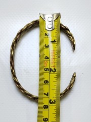 FANTASTIC RARE BOHEMIAN BERBER BRONZE TWISTED BRACELET – TENSION BANGLE BRACELET