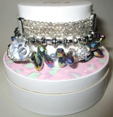 BOMB PARTY PICTURE PERFECT SPRING STACK BRACELET SET RBP4944 Silver Iridescent