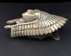 Old Pawn Bolo Tie Indian Headdress Sterling Silver NO CORD