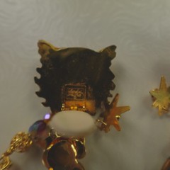 Lunch at the Ritz Earrings Owl Owlio E Olio Clip On Signed Menu Card