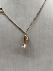 Vintage 1985 Avon Cinderella Enchanted Glass Slipper Necklace