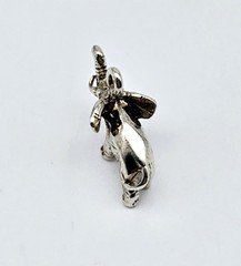 Vintage Sterling Silver Bull Elephant Tusks Africa Safari Charm Pendant – 2.5g