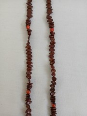 Vtg 1950’s Seed Bead 13″ Medaillion Sunburst Necklace African
