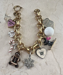 Vintage Limited Edition 2007 Juicy Couture Holiday Themed Charm Bracelet