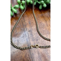 Vintage Carved Glass Pendant Necklace Faux Jade
