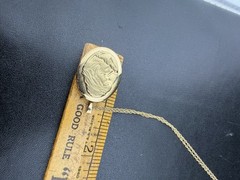 PPC Princess Pride Creations 1/20 14k Gold Filled St. Mary Locket Photo Pendant