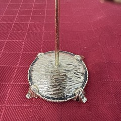 Vintage Gold Toned Metal Butterfly Stand Typically Used For Earrings 3.5 Inches