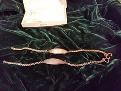 Lot Of 2 Identity Bracelet Speidel Diamond Accent Engraved ID Chain