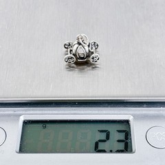 Vintage Jezlaine Sterling Silver 925 Cinderella Pumpkin Carriage Charm Pendant