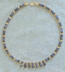 Vintage Native American Lapis Choker Necklace ~ 925 Sterling Silver ~ 78.9 Grams