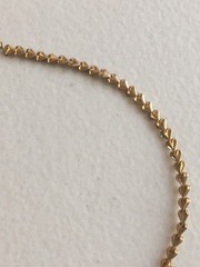Avon Endless Heart Chain Necklace Gold Tone Vintage