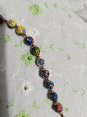 VTG MCM MURANO GLASS BEADS VENETIAN 30in NECKLACE & BRACELET