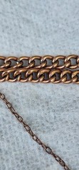 Antique 9K Yellow Gold Curb Chain Bracelet Padlock Edwardian