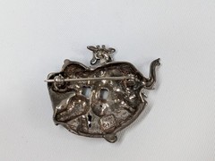 Jezlaine .925 Sterling Silver Noah’s Ark Figural Brooch Pin Elephant Giraffe…