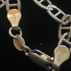 Vintage 925 Italy Sterling Silver Anchor Mariner Chain Necklace 22″ 5.2 mm 0249