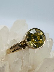 Vintage Gilt Silver Engagement Ring 875 soviet Women’s Jewelry