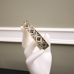 Metropolitan Museum of Art bracelet Iznik Cintamani enamel gold plate signed MMA
