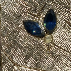 Vintage mid-century BSK leaf demi-parure matching set