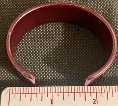 Vintage 1960’s Thick Lucite Bracelets 2 3/8″ For Small Wrists Set of 4