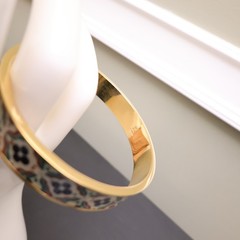 Metropolitan Museum of Art bracelet Iznik Cintamani enamel gold plate signed MMA