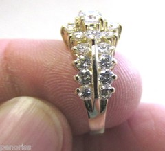 Estate 14k Gold Clean Diamond Ring 1.35 ctw F-G VS1-SI1 size 7 Make Offer