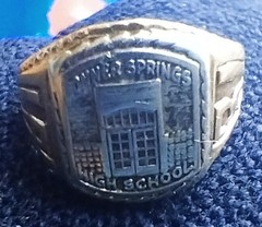 Vintage ArtDeco 1931 Bonner High School Signet Ring 10KGold 6 Grms Rare PreWWII