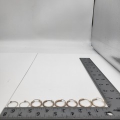 Y2K Vintage Sterling Silver Hoop Earrings Lot 4 pairs various sizes Festival