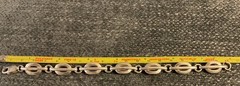 Vintage Heavy Sterling Silver Oval Link Bracelet 31+ grams