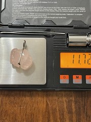 Vintage Fetish Carved Polished Buffalo Pendant Pink Rose Quartz