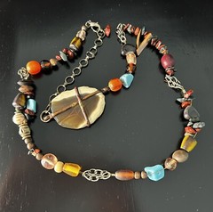 Vintage Necklace 34″ Adjustable Estate Indian Tibet Nepal Himalayan Talisman