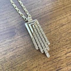 VTG Designer Gold Tone Necklace by Monet 60’s 70’s MCM Fashion Costume Jewelry