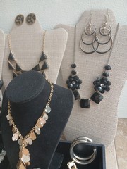 Vintage-Modern Costume Jewelry Mix Lot 20+ Necklaces Watches Earrings Bracelets