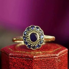 Art Deco Style Round Cut Lab Created Diamond 925 Silver Filigree Christmas Ring