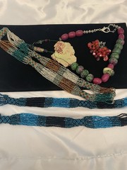 Junk Jewelry FOR CRAFTS WEAR PICS 1 & 2 Necklaces Watches Brooch Some SIGNED #3
