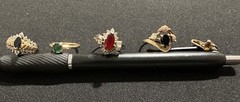 Lot of 15 Vintage 10k & 14k Gold Rings, Diamond, Ruby, Pearl, Citrine, etc
