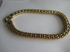 Vintage 1980’s gold plate Collar Necklace