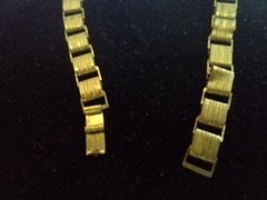 1930’s Brass Etruscan Revival Locket on Book Chain Very Ornate w/earrings