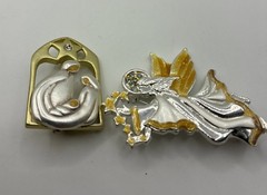 Vintage Angel Cherub Brooch Lot 10 AAI Ultra Camco BJ Figural Pins