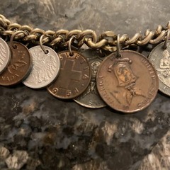 Vintage 1940s & 1950s Coin Bracelet
