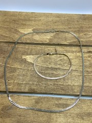 Vintage Lot Of 5- 18Kgp Bracelet & Necklace Chain Sets