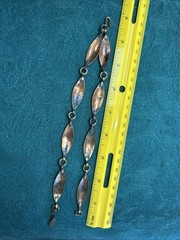 Vintage Maya Mexico Men Or Women’s Hammered Copper Bracelet 8.5”large Wrist 30 g